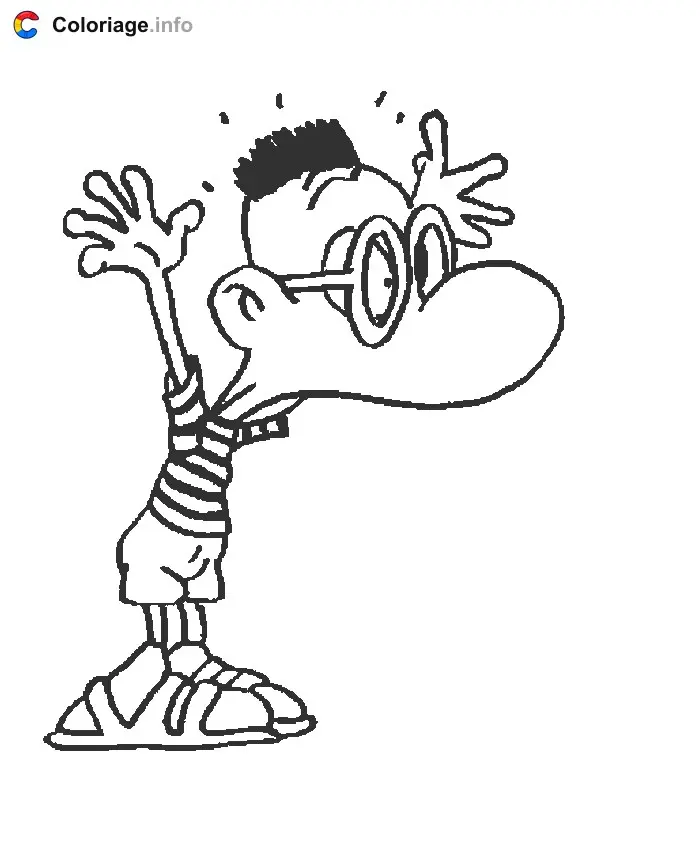 Coloriage Titeuf 005 - Titeuf à imprimer