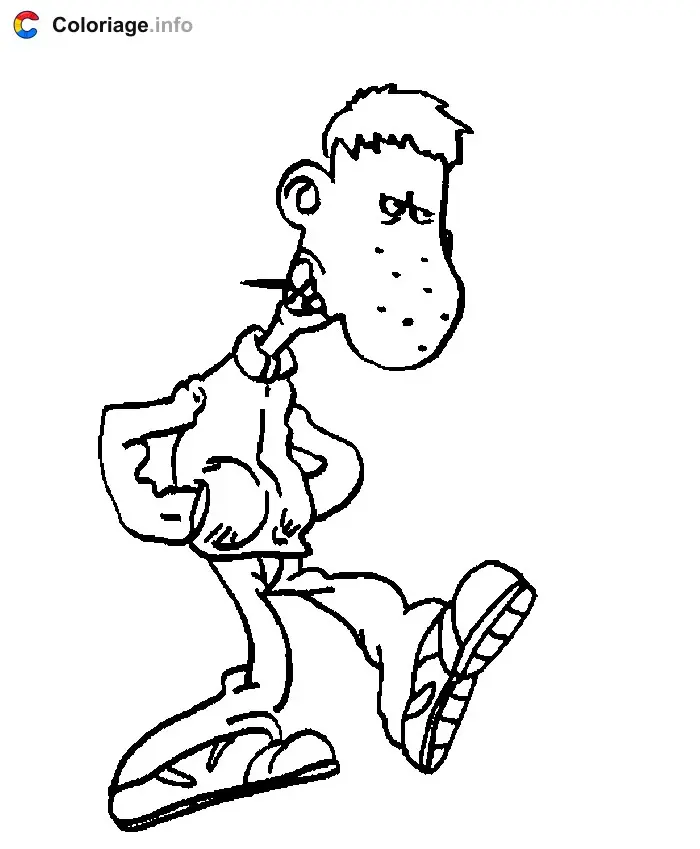 Coloriage Titeuf 006 - Titeuf à imprimer