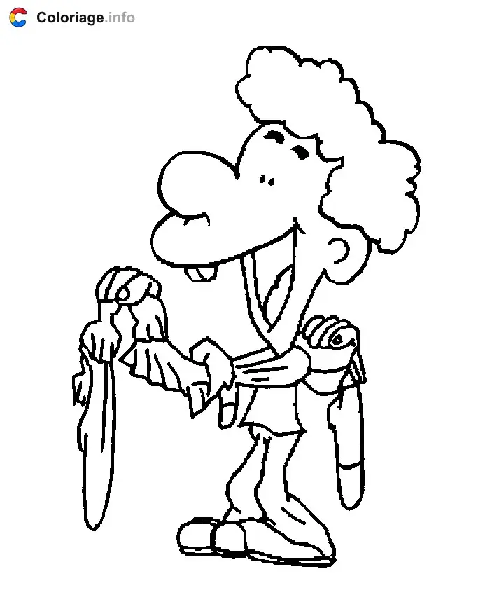 Coloriage Titeuf 014 - Titeuf à imprimer