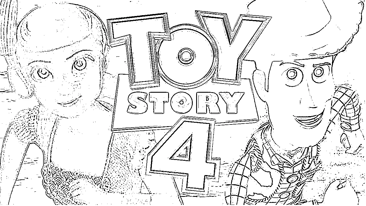 Coloriage Toy Story 4 Officiel - Toy story à imprimer