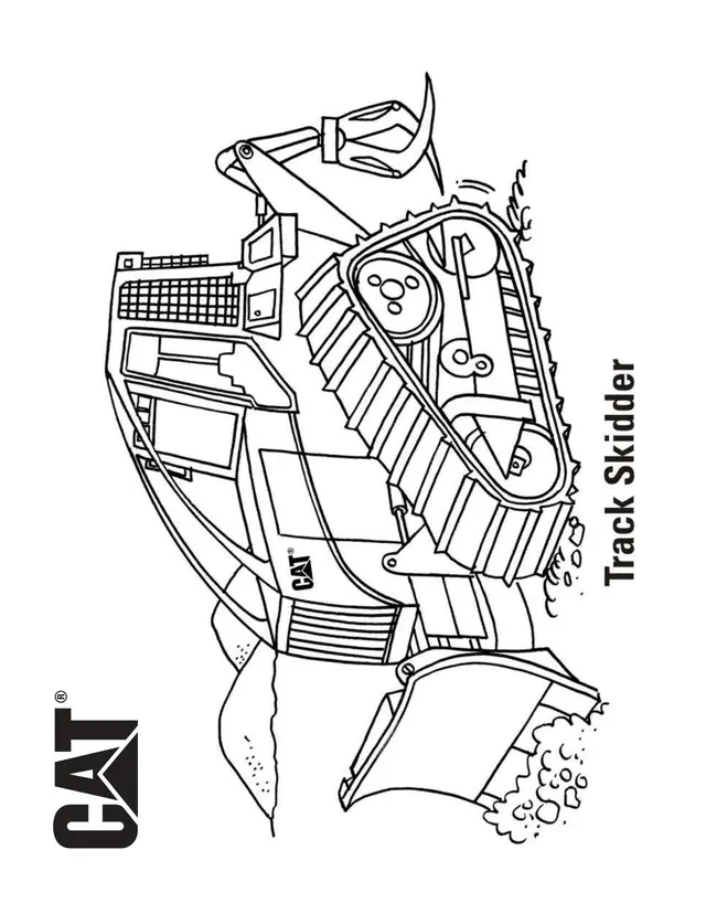 Coloriage Track Skidder Camion - Camion à imprimer