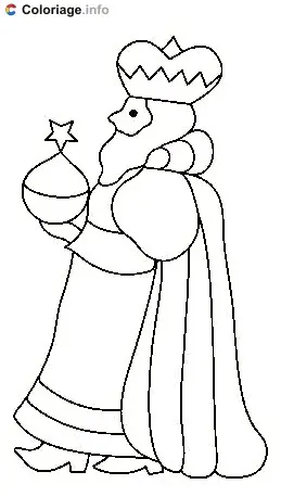 Un roi mage coloring page to print