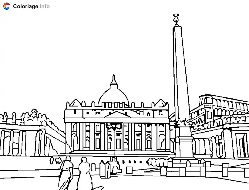 Coloriage Venise - Monuments à imprimer