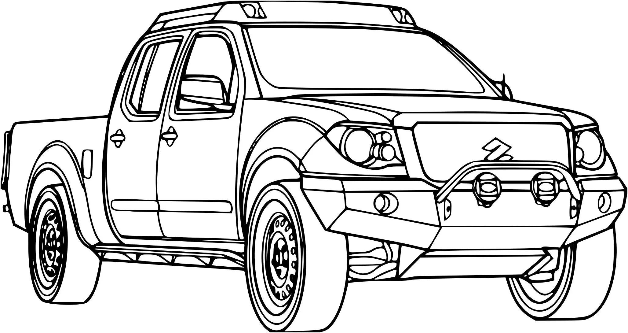 Coloriage Voiture 4x4 Suzuki - 4x4 à imprimer