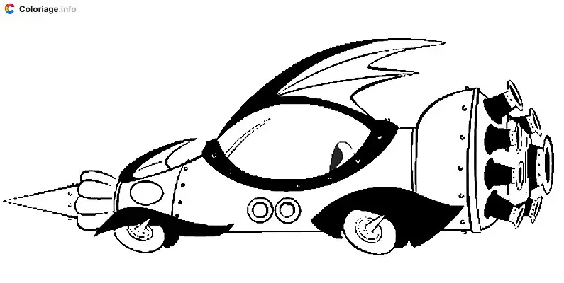 Coloriage Voiture des fous du volant - Les Fous du volant à imprimer