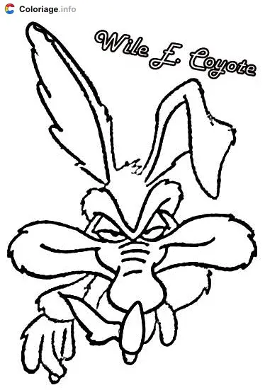 Coloriage Wile Ethelbert Coyote - Bip Bip et Coyote à imprimer
