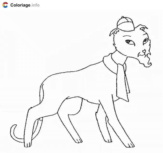 Coloriage Yéhyéh - Sagwa à imprimer