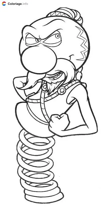 Coloriage Zébulon fronce les sourcils - Le Manège enchanté à imprimer