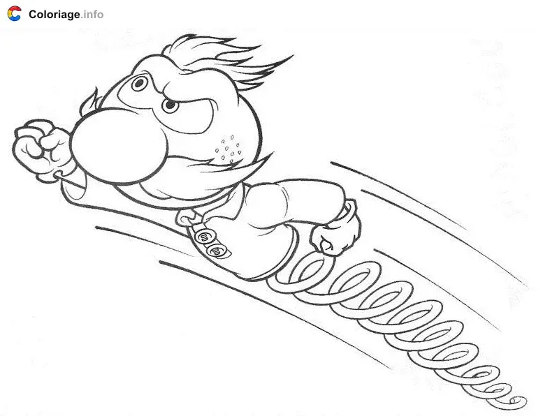 Coloriage Zébulon tournicoti tournicoton - Le Manège enchanté à imprimer