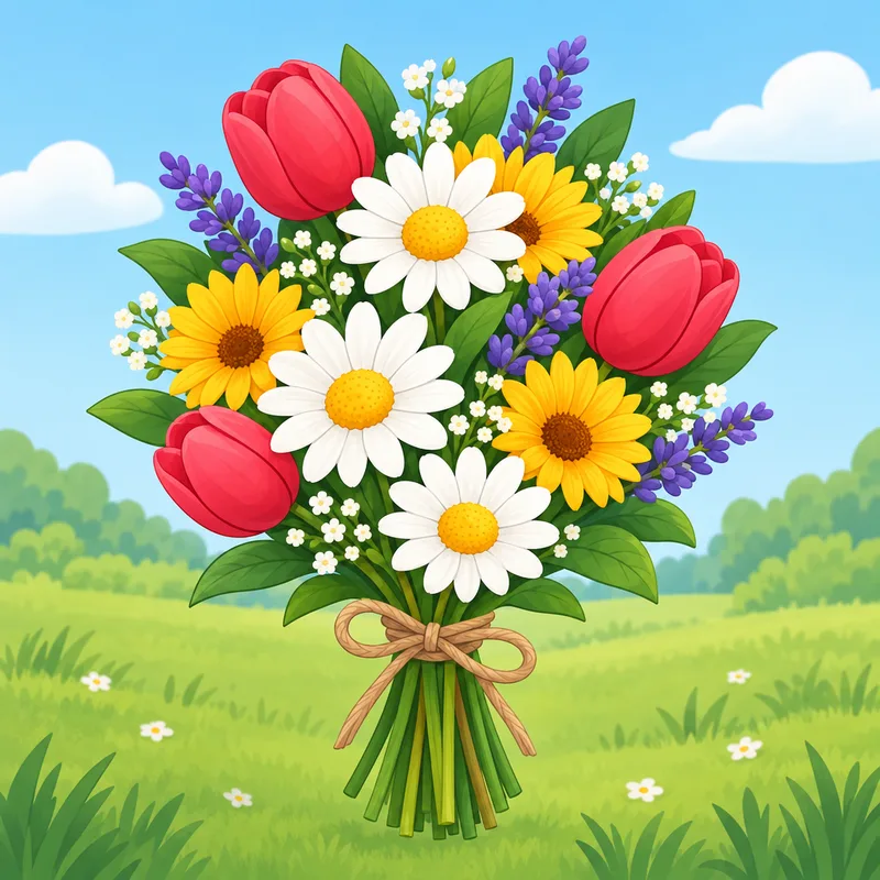 disegni di mazzi di fiori da colorare