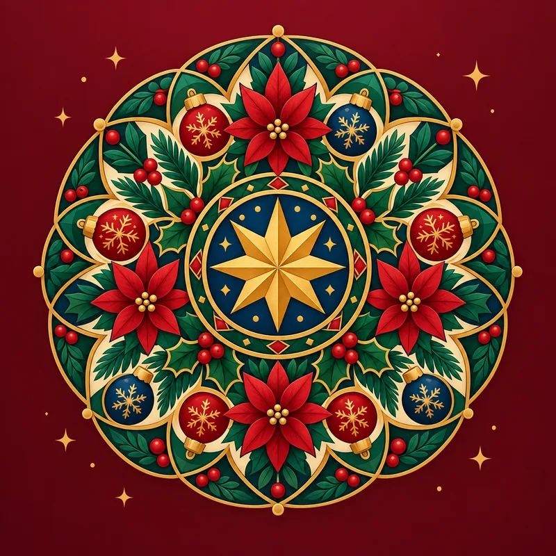 kerst mandala