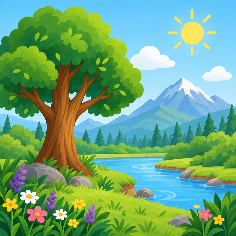disegni della natura da colorare