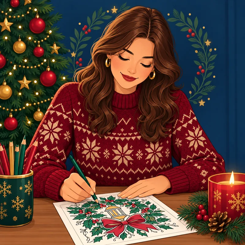 kerst kleurplaten voor volwassenen