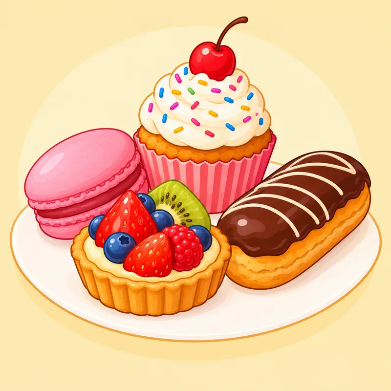 dibujos de pastelería para colorear