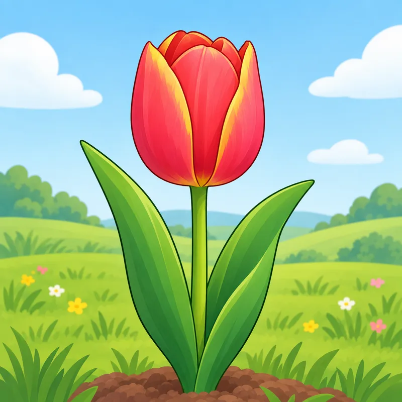 disegni di tulipani da colorare