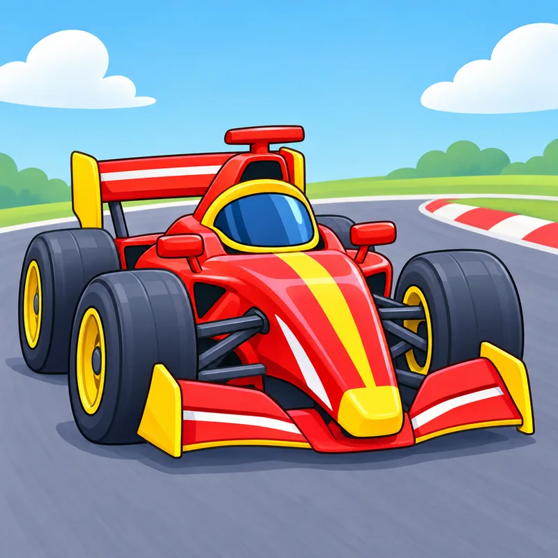 disegni di auto da corsa da colorare