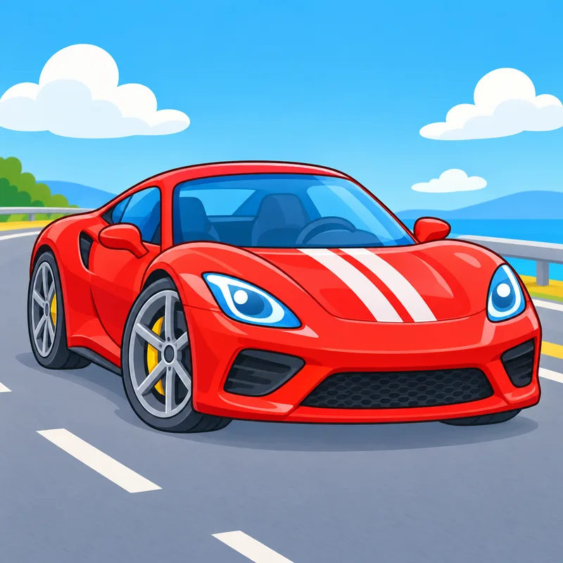 disegni di auto sportive da colorare