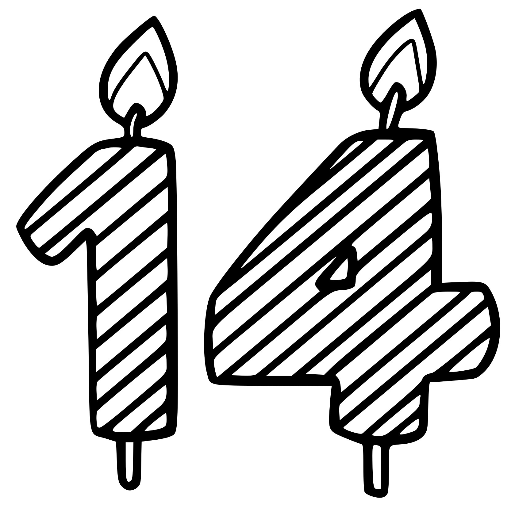 Coloriage 14 Ans - Anniversaire à imprimer