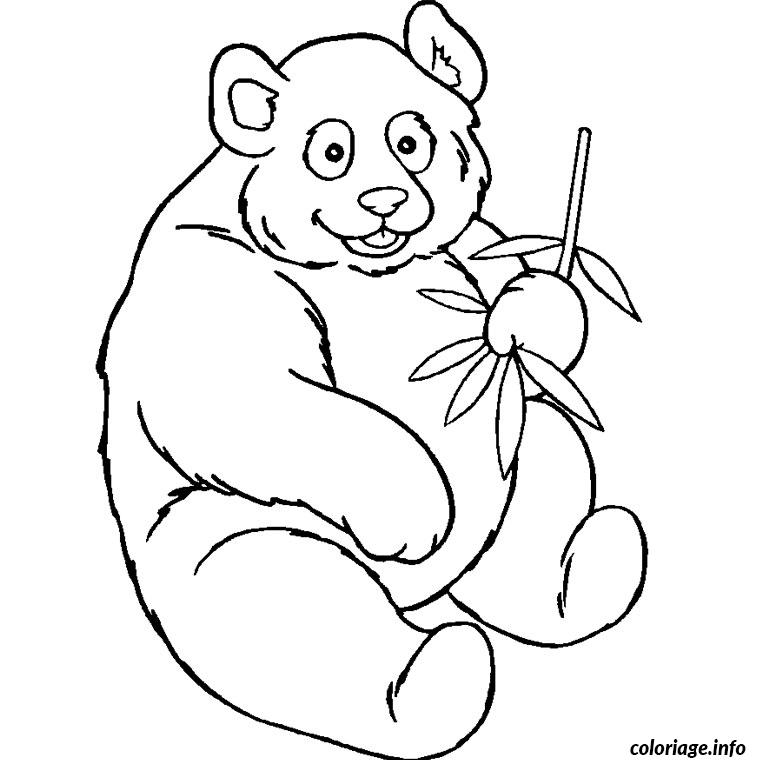 Dessin bebe panda Coloriage Gratuit à Imprimer