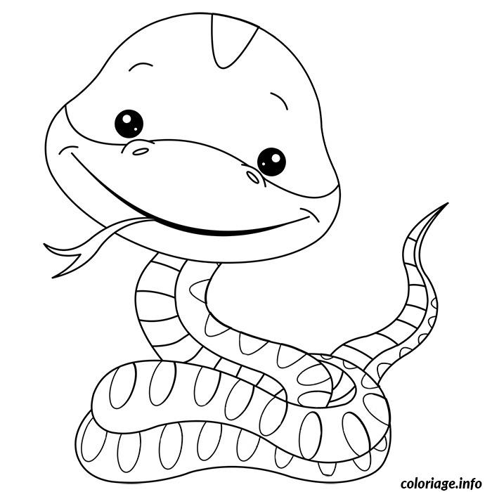 Dessin de bebe serpent Coloriage Gratuit à Imprimer