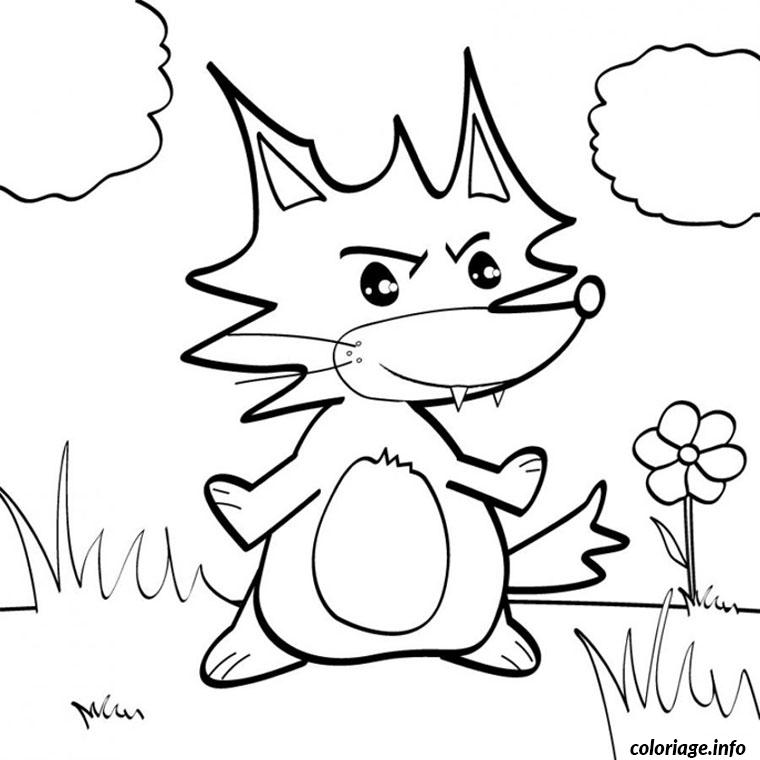 Dessin bebe renard Coloriage Gratuit à Imprimer