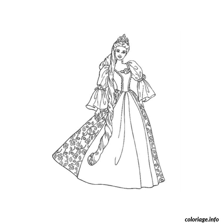 Dessin princesse Coloriage Gratuit à Imprimer