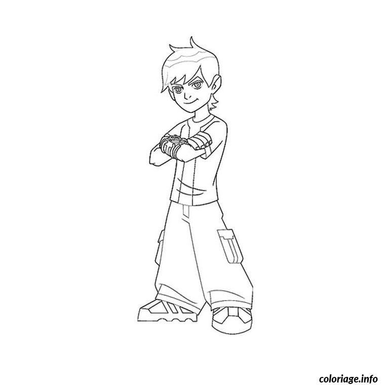 Dessin ben 10 Coloriage Gratuit à Imprimer