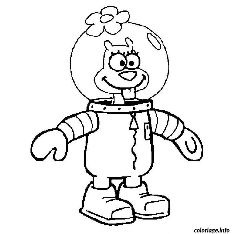 Coloriage Sandy Ecureuil Bob L Eponge Dessin Bob Leponge Imprimer