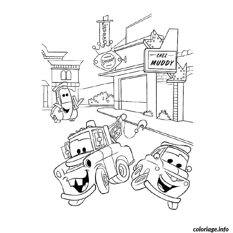 Dessin the cars Coloriage Gratuit à Imprimer