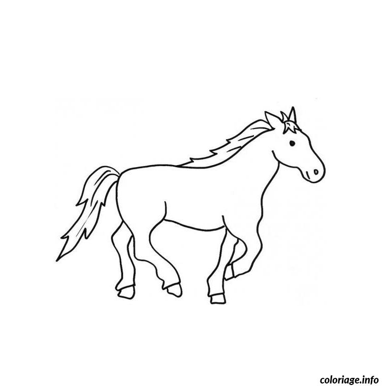 Dessin cheval arabe Coloriage Gratuit à Imprimer