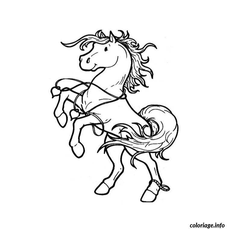 Coloriages De Chevaux Cabr s