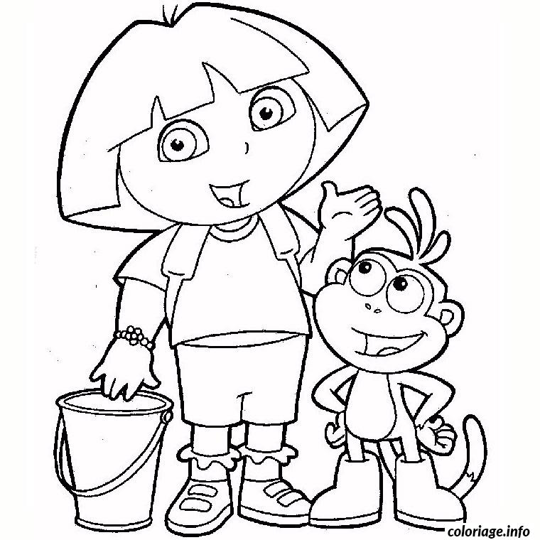  Coloriage  Jeux  Dora Dessin Dora  imprimer