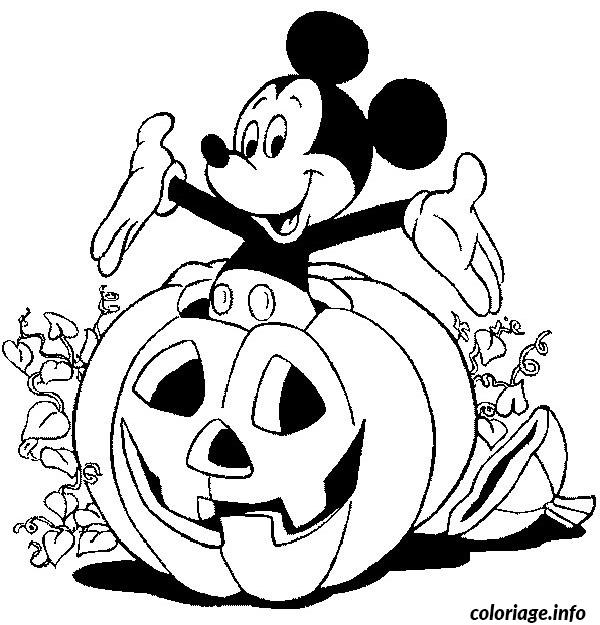 Coloriage Halloween Disney Dessin