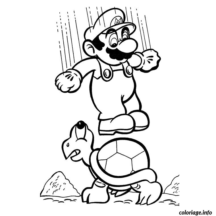 Coloriage A Imprimer De Mario