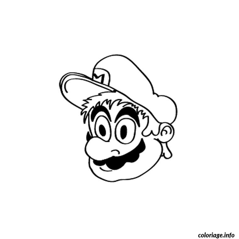 Dessin mario Coloriage Gratuit à Imprimer