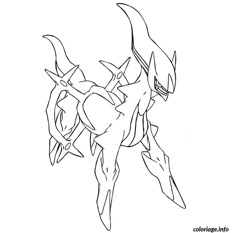 Dessin arceus pokemon Coloriage Gratuit à Imprimer