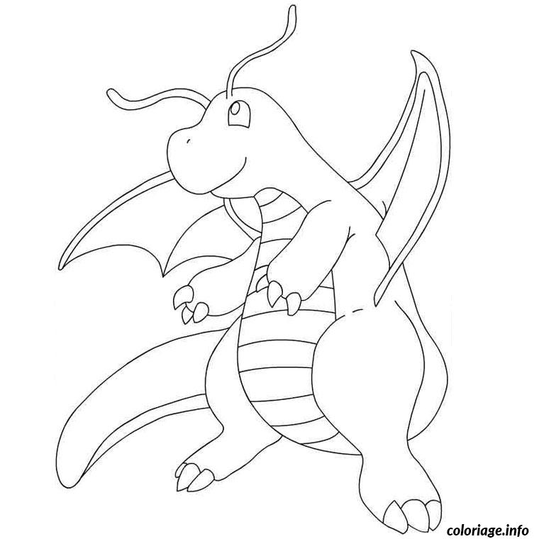 Dessin pokemon dracolosse Coloriage Gratuit à Imprimer