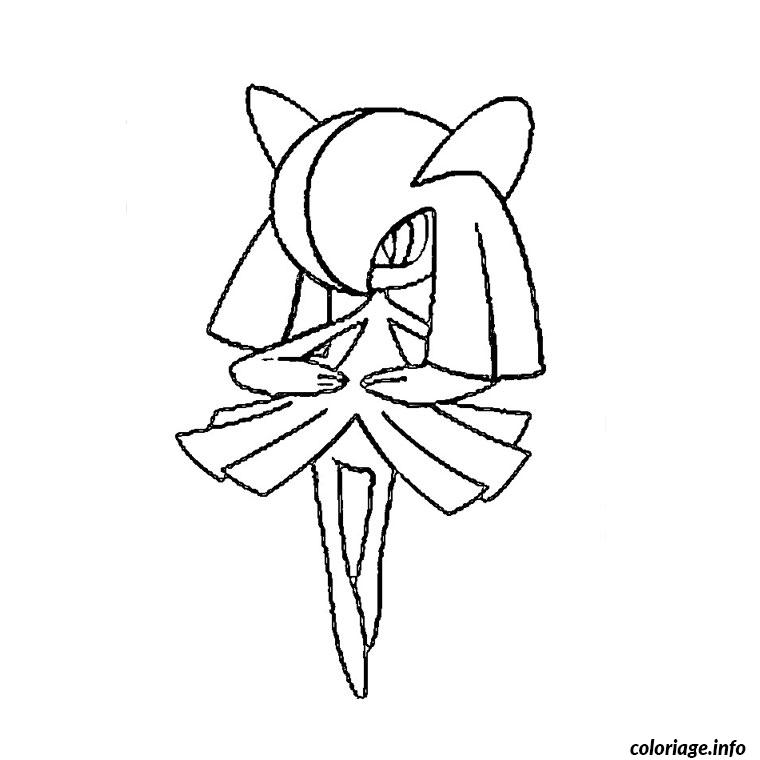 Dessin pokemon kirlia Coloriage Gratuit à Imprimer