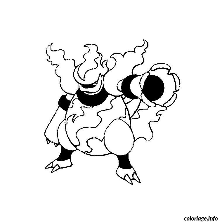 Dessin pokemon maganon Coloriage Gratuit à Imprimer