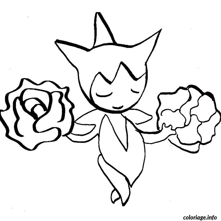 Dessin pokemon roselia Coloriage Gratuit à Imprimer
