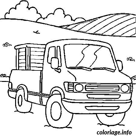 Dessin voiture camion Coloriage Gratuit à Imprimer