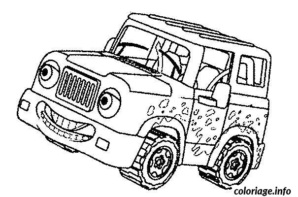 Dessin dessin voiture a colorier Coloriage Gratuit à Imprimer