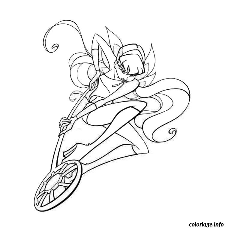 Dessin sur ordinateur winx Coloriage Gratuit à Imprimer