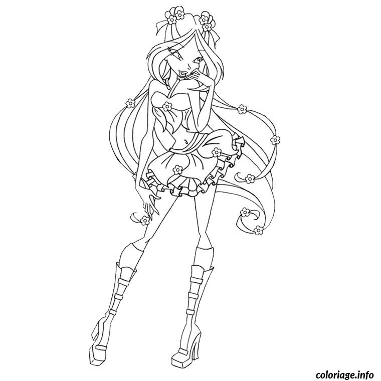 Dessin winx en believix Coloriage Gratuit à Imprimer