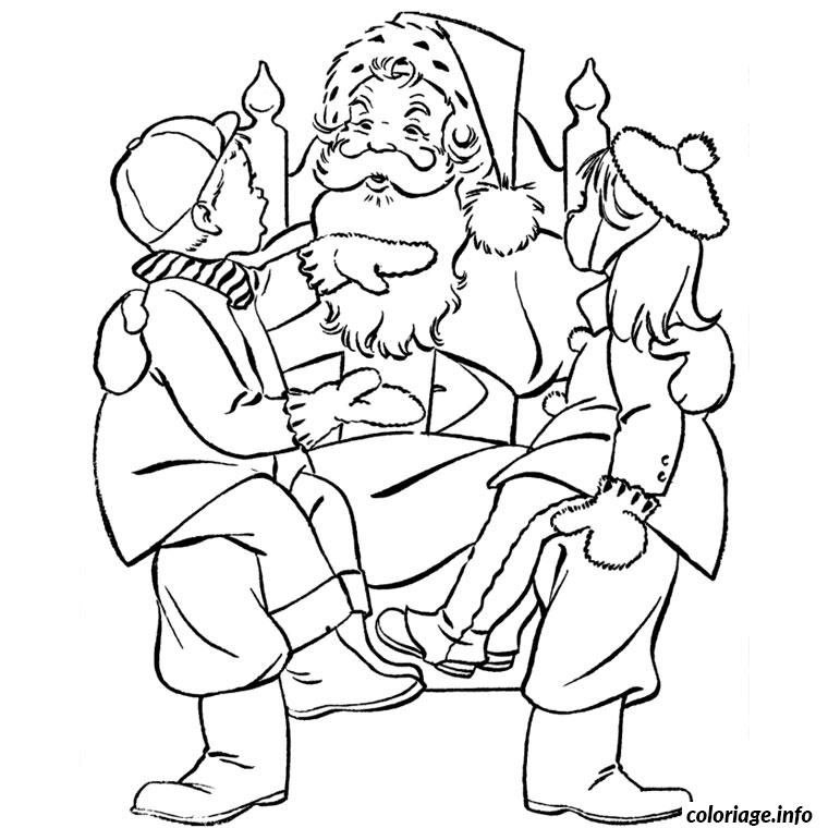 Dessin pere noel maternelle Coloriage Gratuit à Imprimer