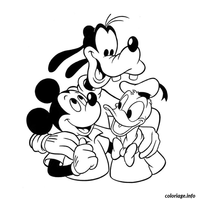 Coloriage Mickey Et Ses Amis Dessin