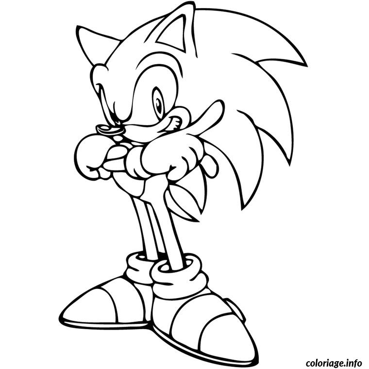 Dessin sonic Coloriage Gratuit à Imprimer