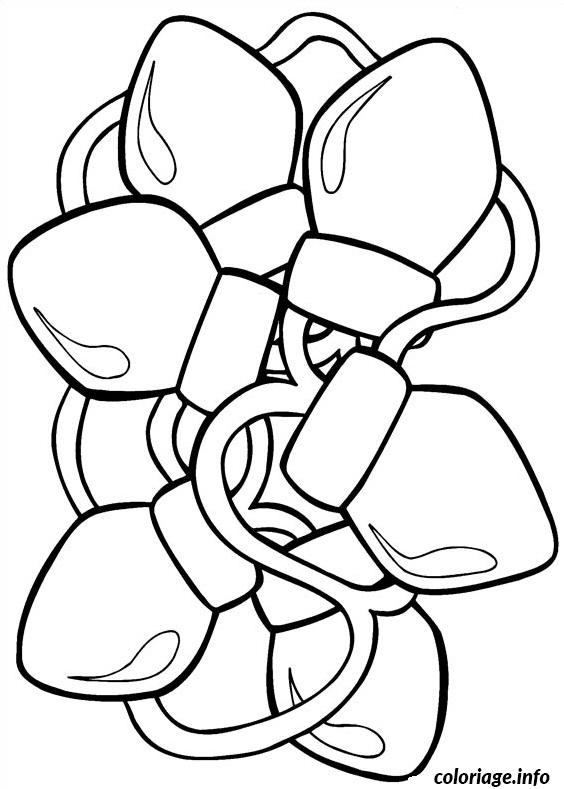 Dessin lumiere de noel Coloriage Gratuit à Imprimer