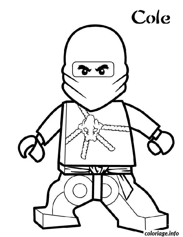 Dessin ninjago cole ninja Coloriage Gratuit à Imprimer