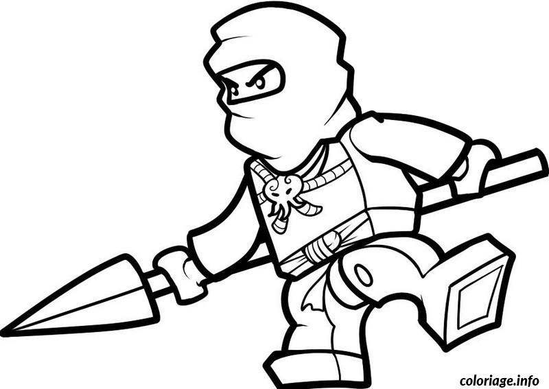 Dessin ninjago jay ninja maitre de la foudre Coloriage Gratuit à Imprimer